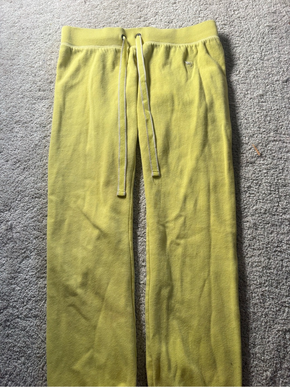 Vintage 2009 Victoria's Secret PINK Lemon Yellow Cozy Sweatpants